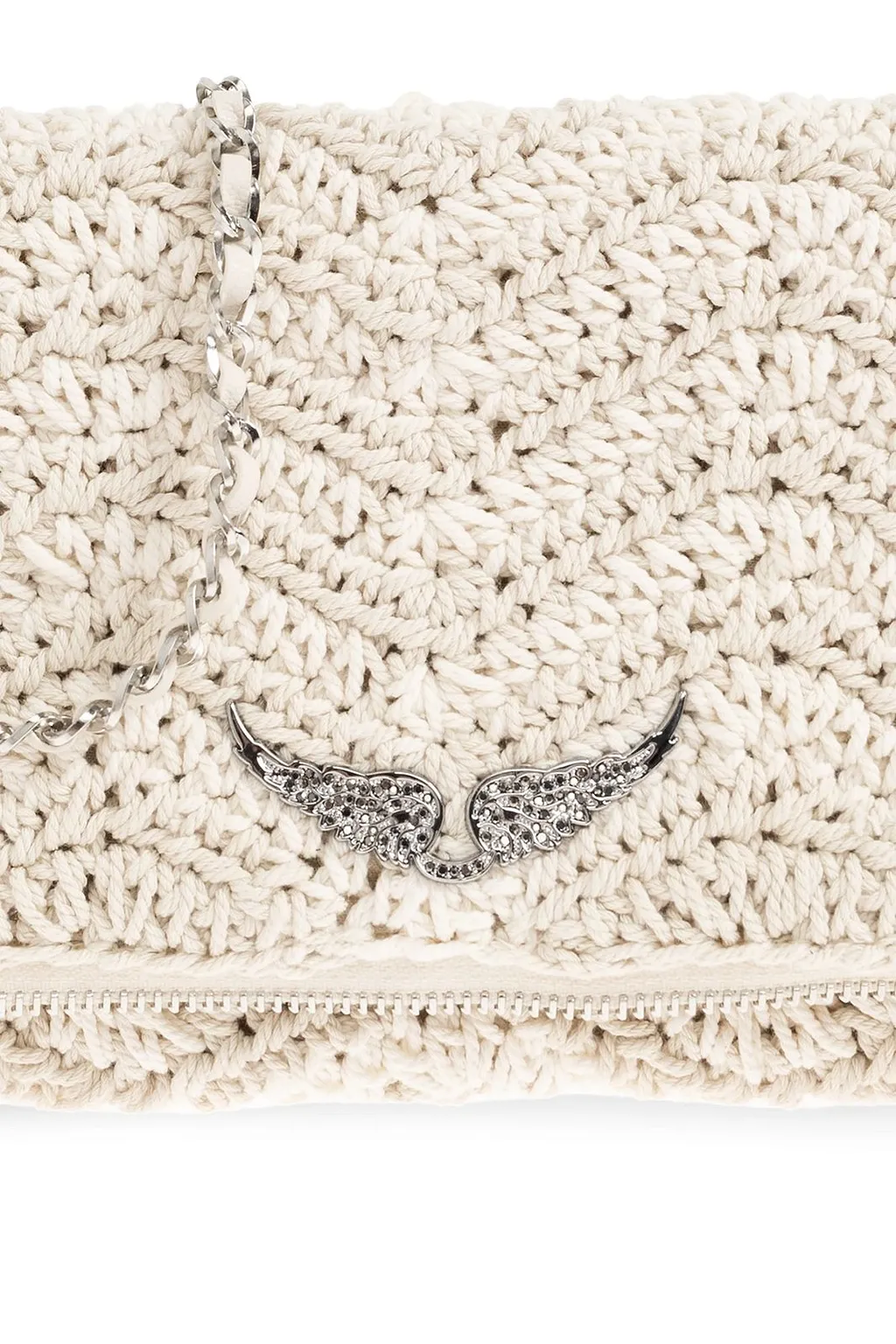 Zadig & Voltaire Rock Macramé Knit Clutch Bag