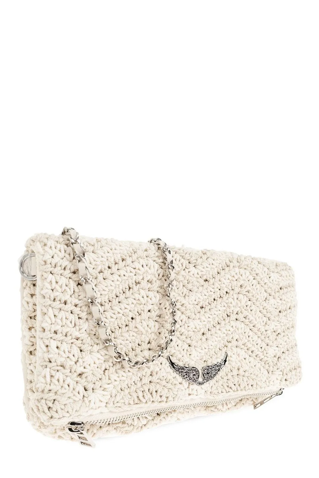 Zadig & Voltaire Rock Macramé Knit Clutch Bag