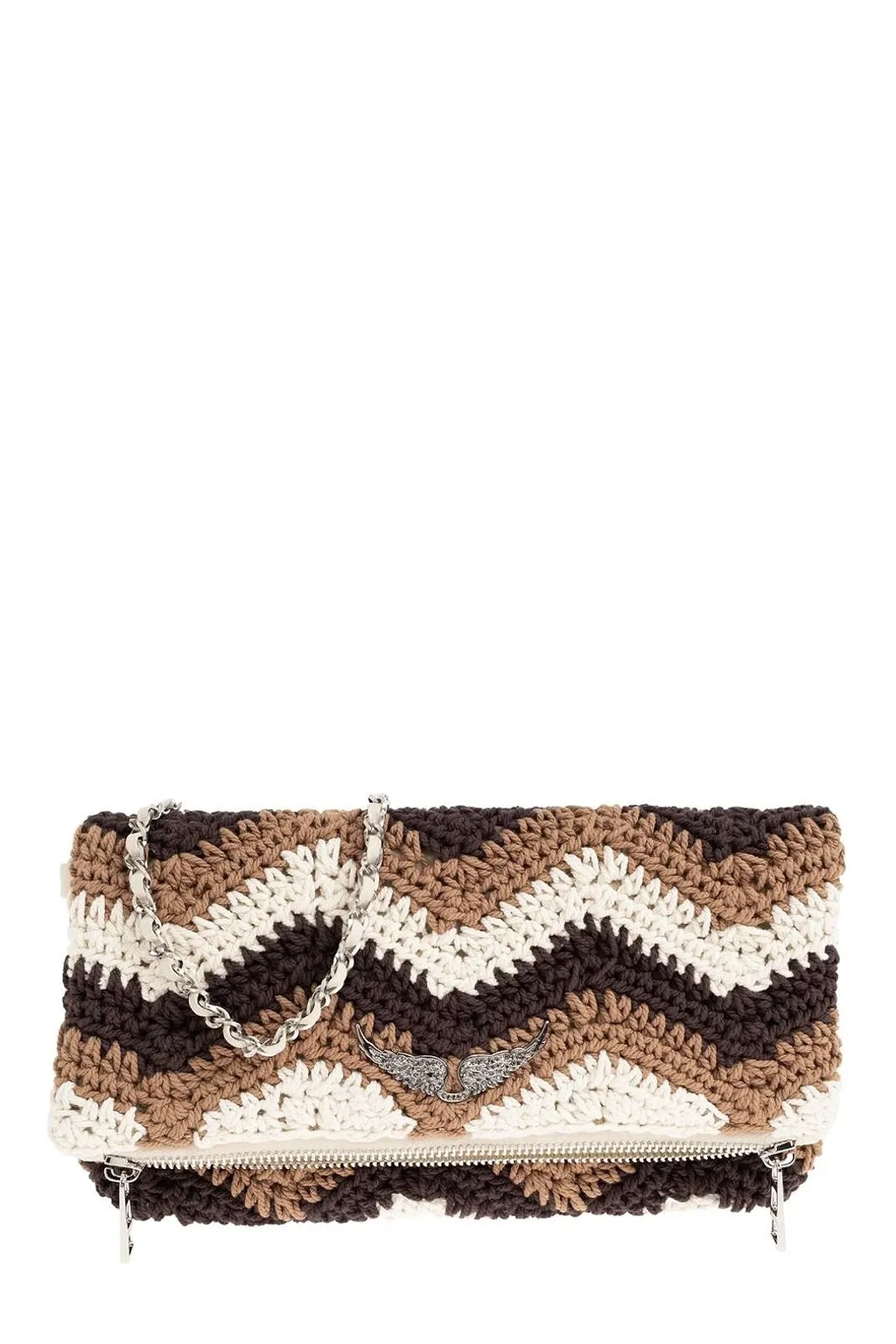 Zadig & Voltaire Rock Macramé Knit Clutch Bag