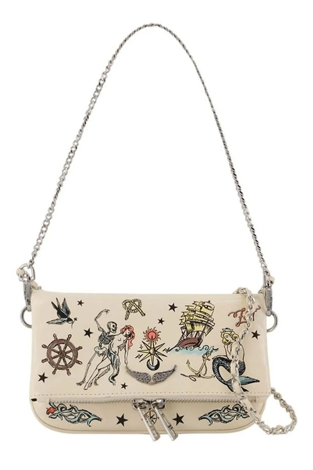 Zadig & Voltaire Rock Mini Tattoo Clutch Bag
