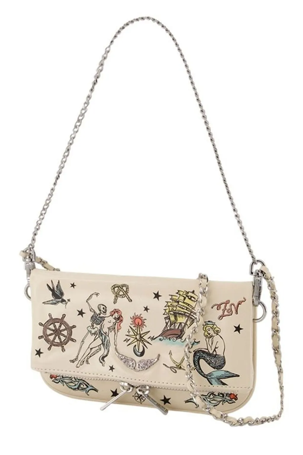 Zadig & Voltaire Rock Mini Tattoo Clutch Bag