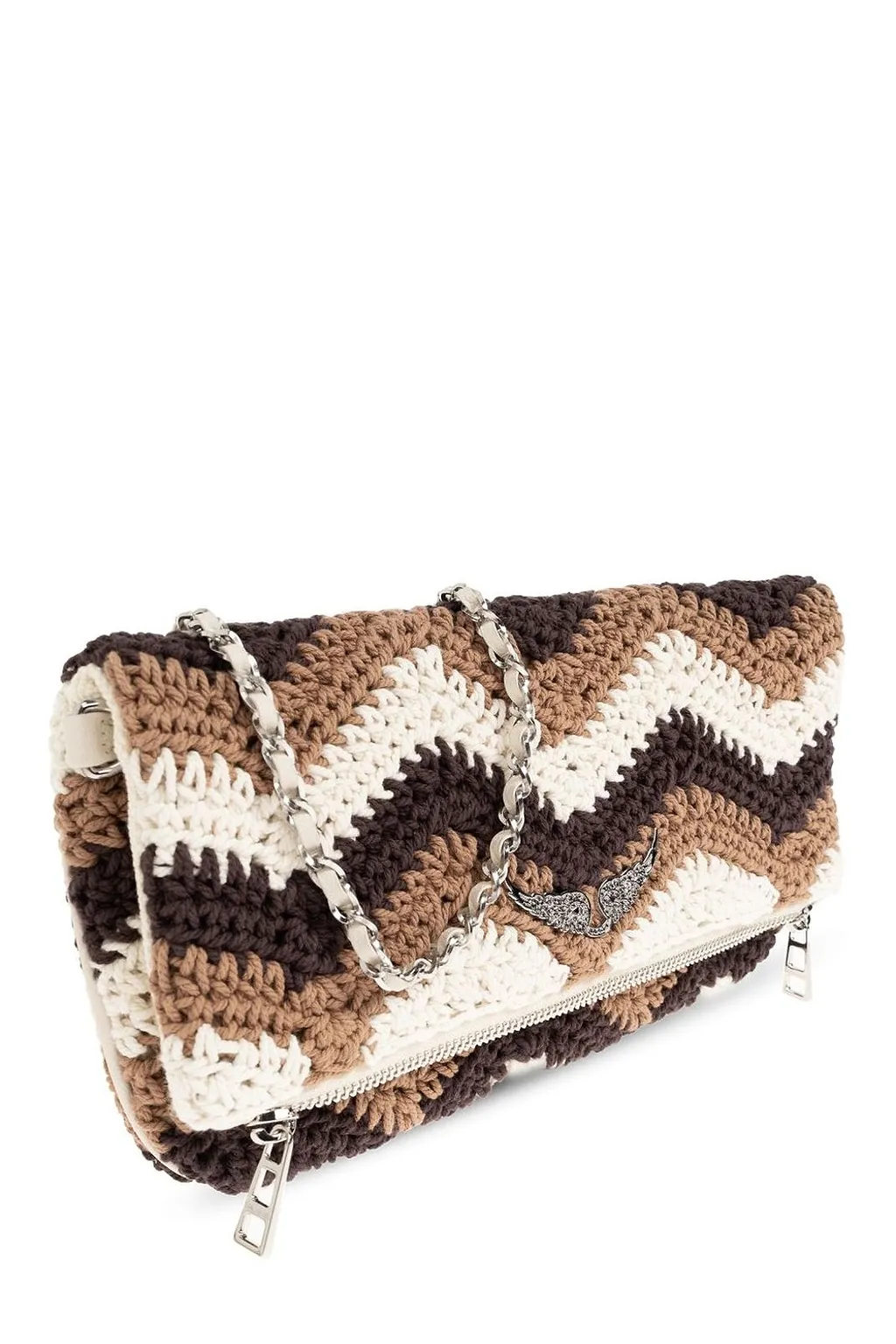 Zadig & Voltaire Rock Macramé Knit Clutch Bag