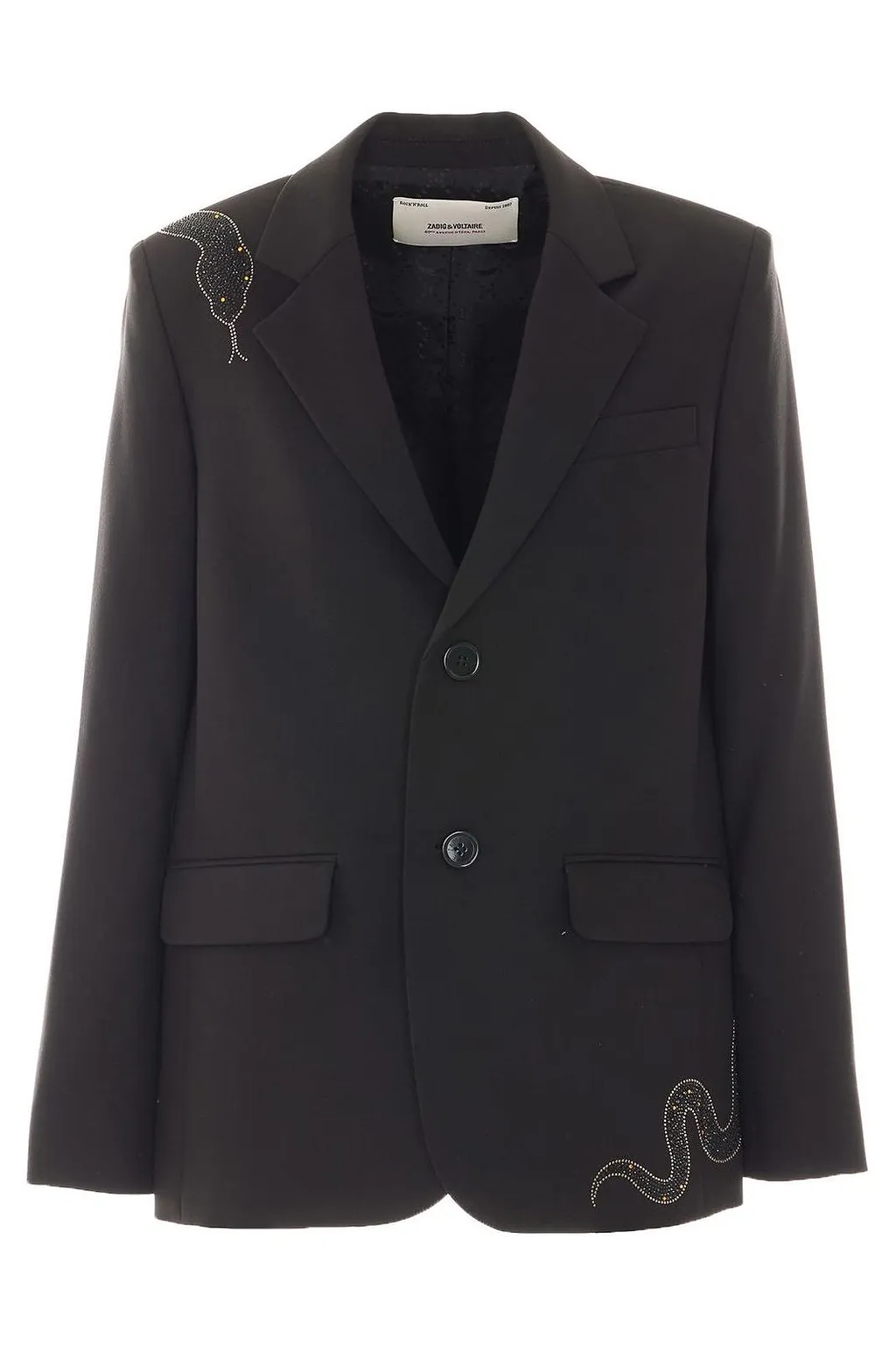 Zadig & Voltaire Vanille Strass Snake Blazer