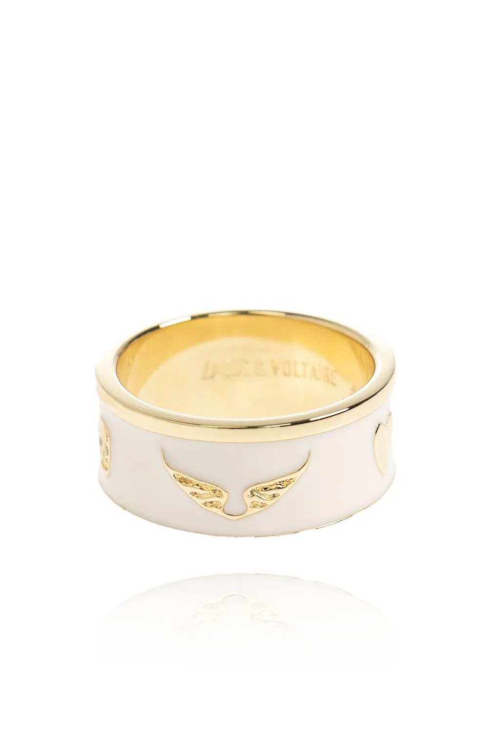 Zadig & Voltaire Wing Motif Polished Ring