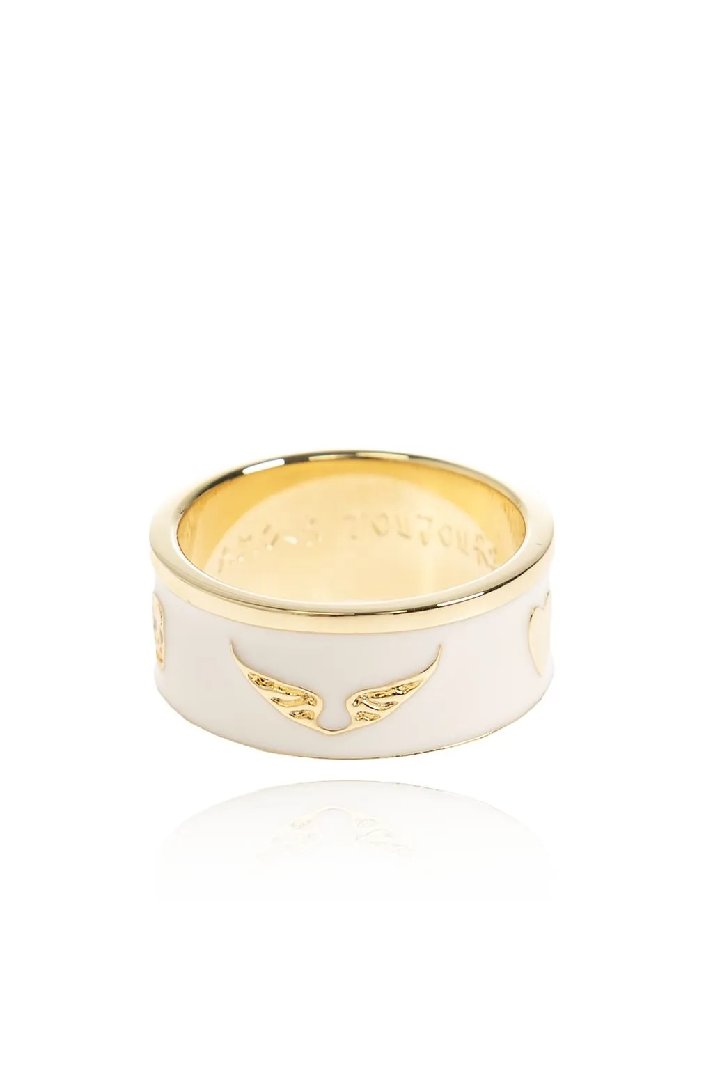 Zadig & Voltaire Wing Motif Polished Ring