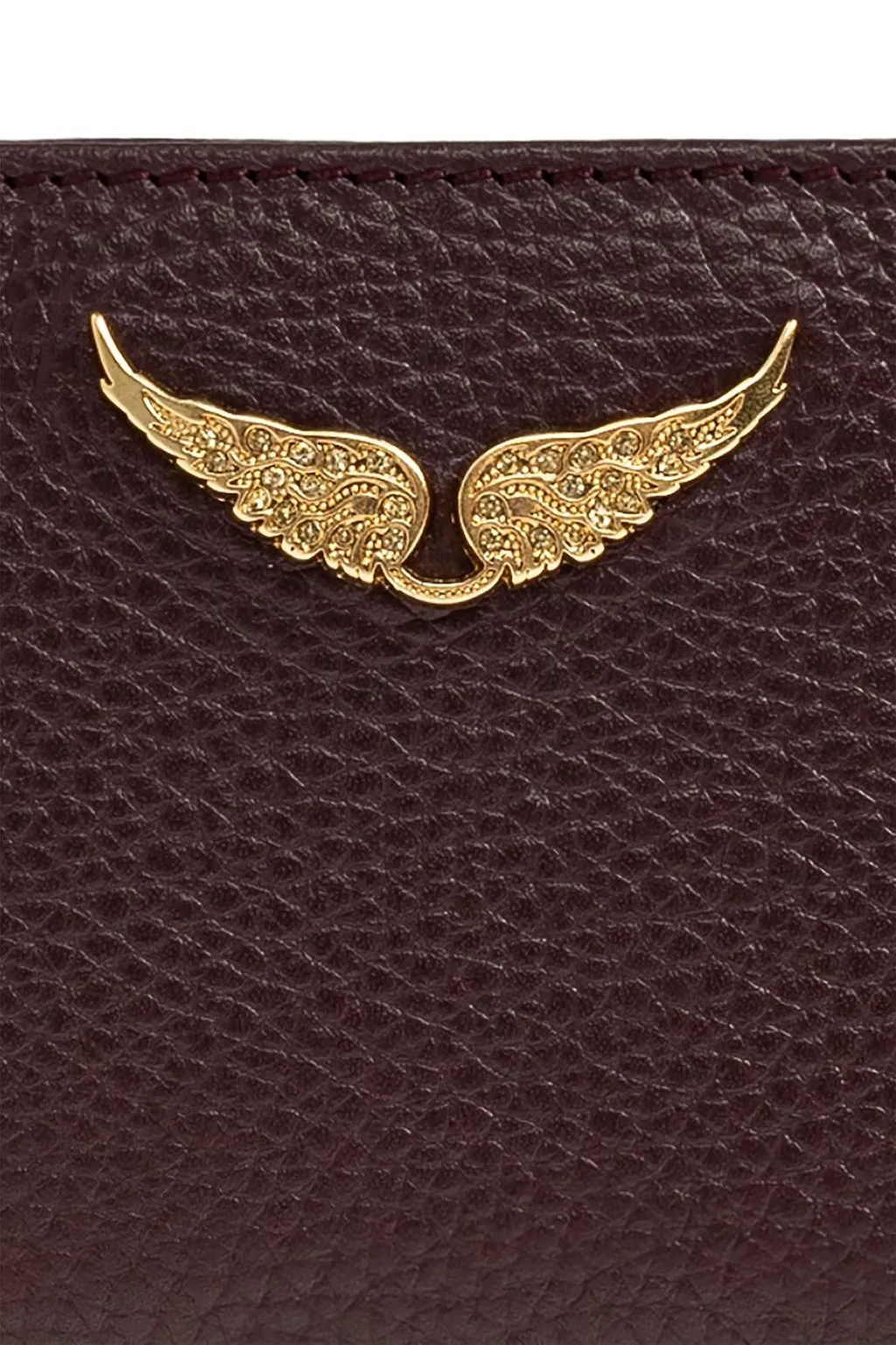 Zadig & Voltaire Wing Emblem Card Holder Wallet