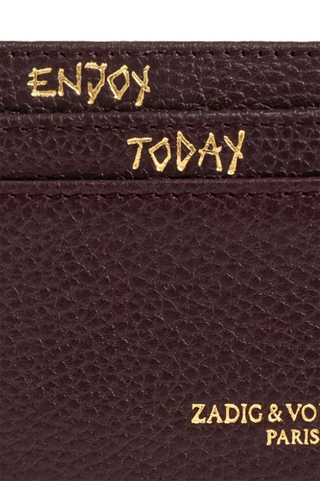 Zadig & Voltaire Wing Emblem Card Holder Wallet