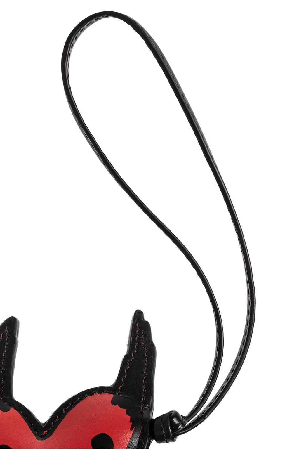 Zadig & Voltaire Winged Heart Leather Keychain