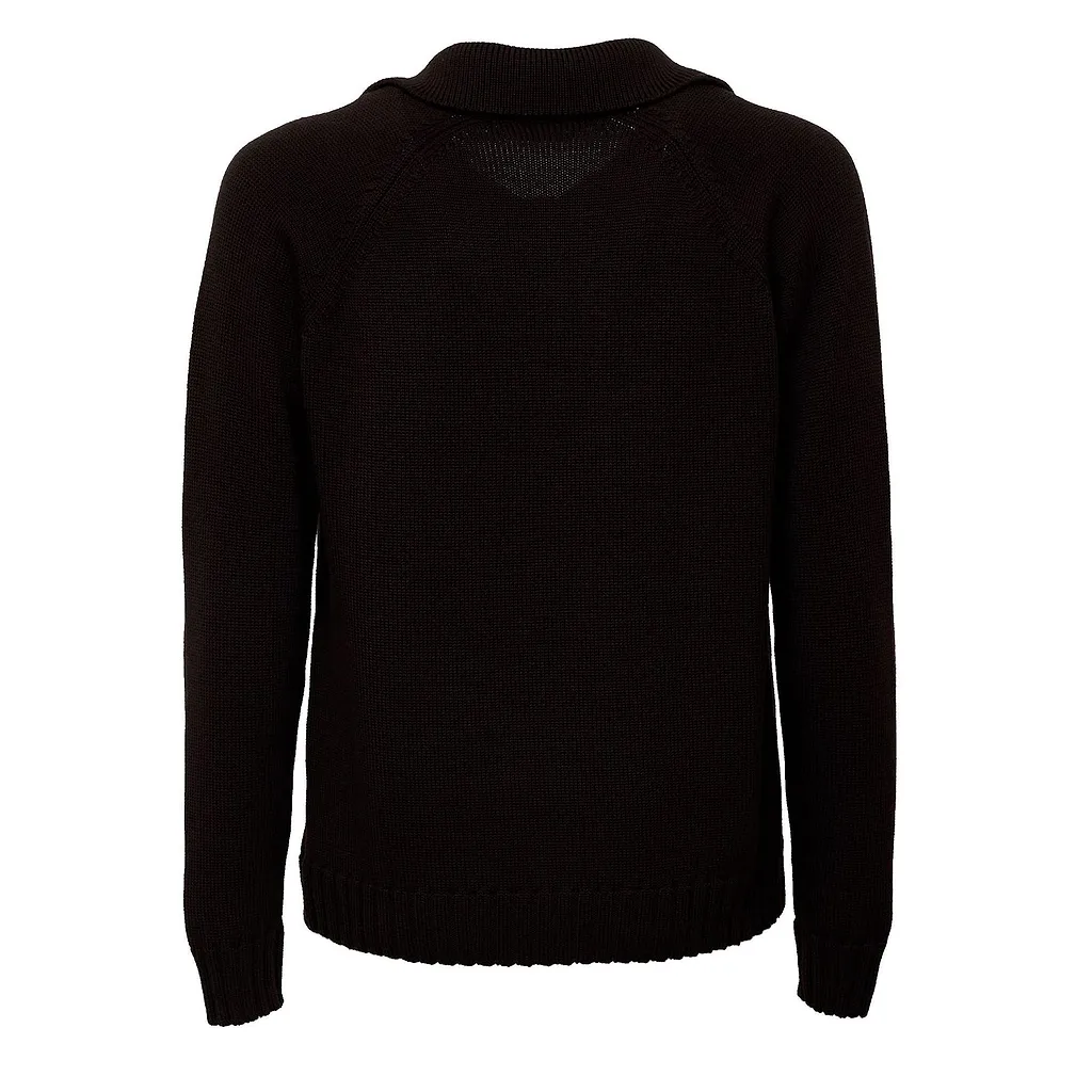 Zanone Open Collar Knitted Sweater