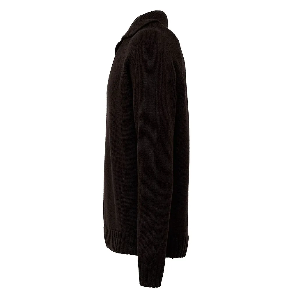 Zanone Open Collar Knitted Sweater