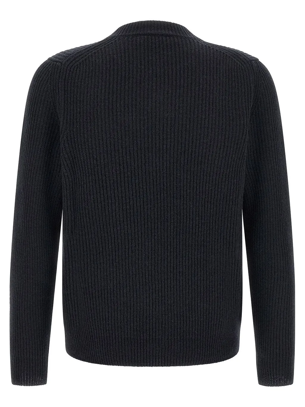 Zanone Ribbed High Crew Knitted Sweater