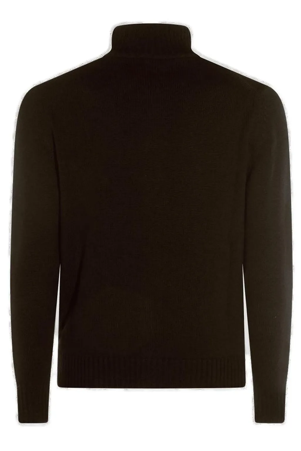 Zanone Ribbed Stand-Collar Cardigan