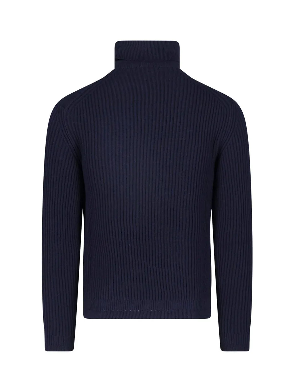 Zanone Ribbed Turtleneck Knitted Sweater