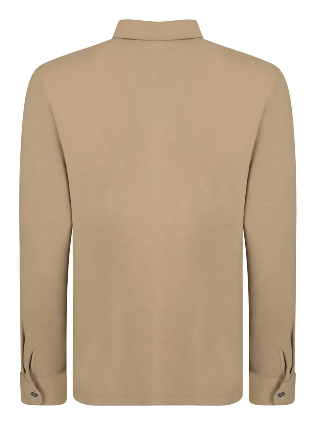 Zanone Three-Button Long Sleeve Polo Shirt