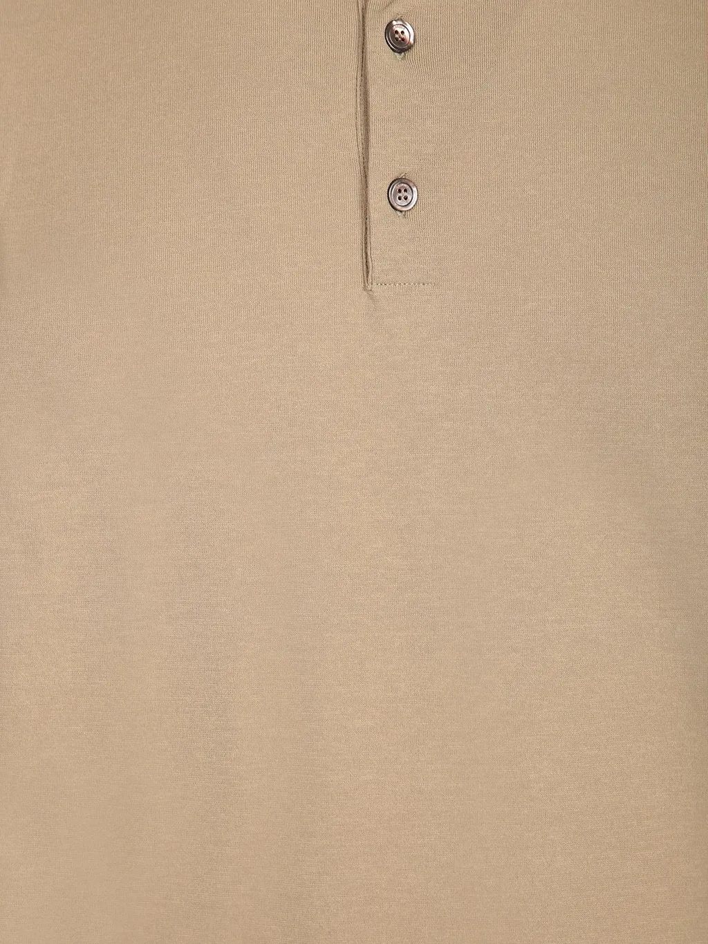 Zanone Three-Button Long Sleeve Polo Shirt