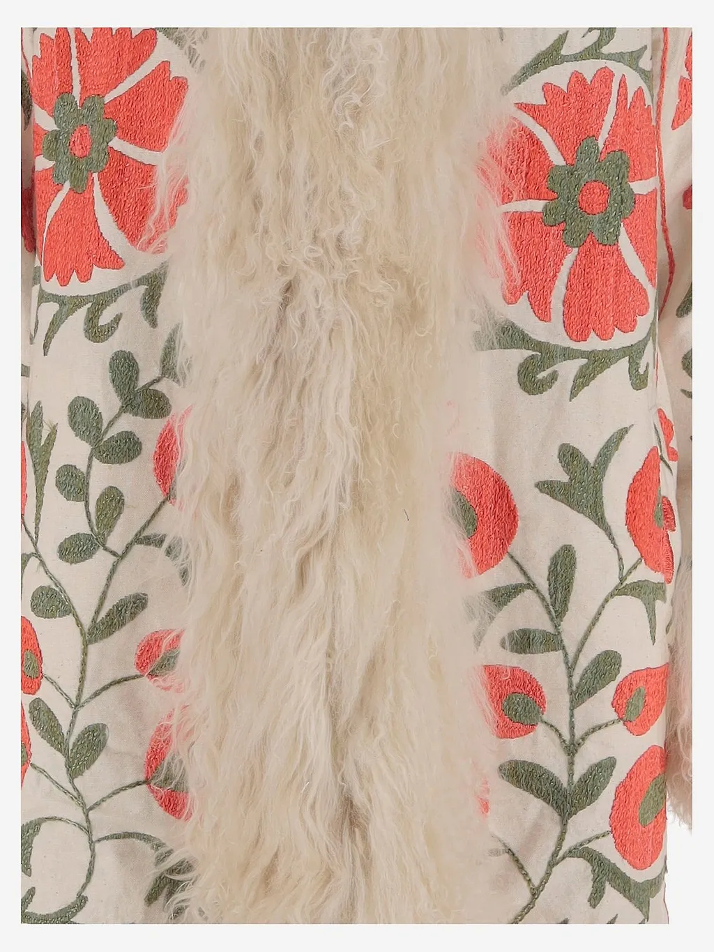 Zazi Suzani Fur-Trimmed Coat