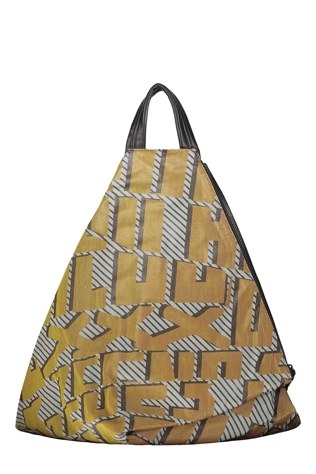Zegna Geometric Print Sling Sculptural Backpack
