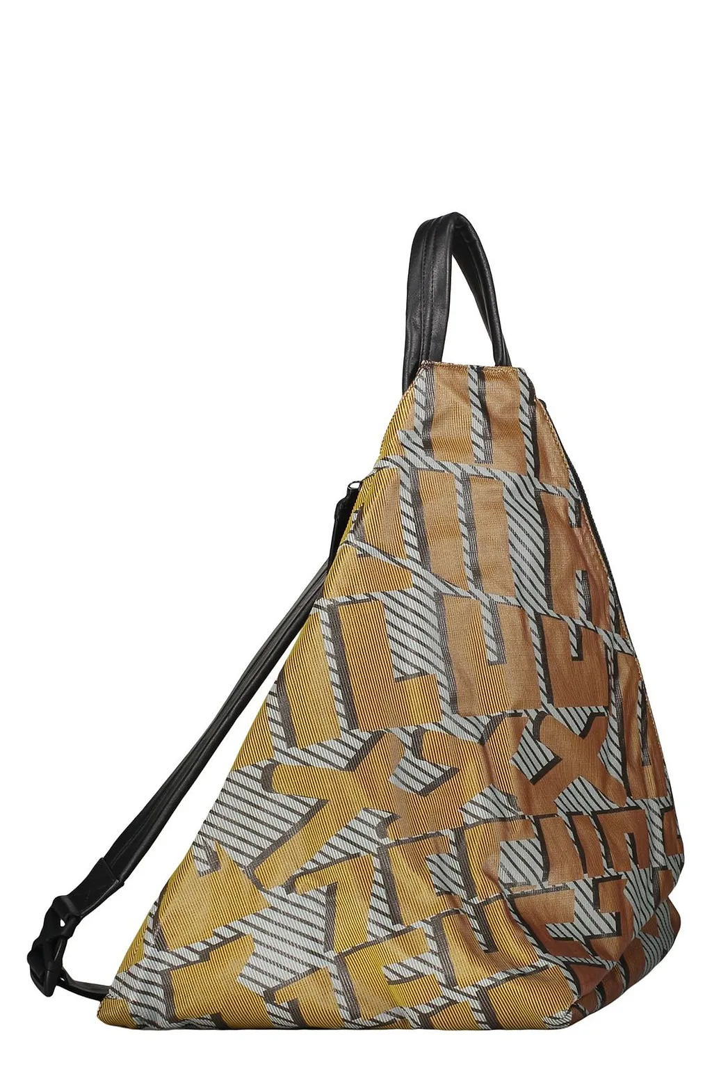 Zegna Geometric Print Sling Sculptural Backpack