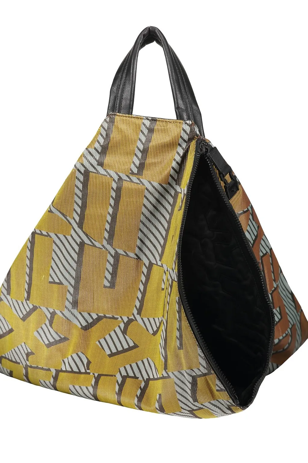 Zegna Geometric Print Sling Sculptural Backpack