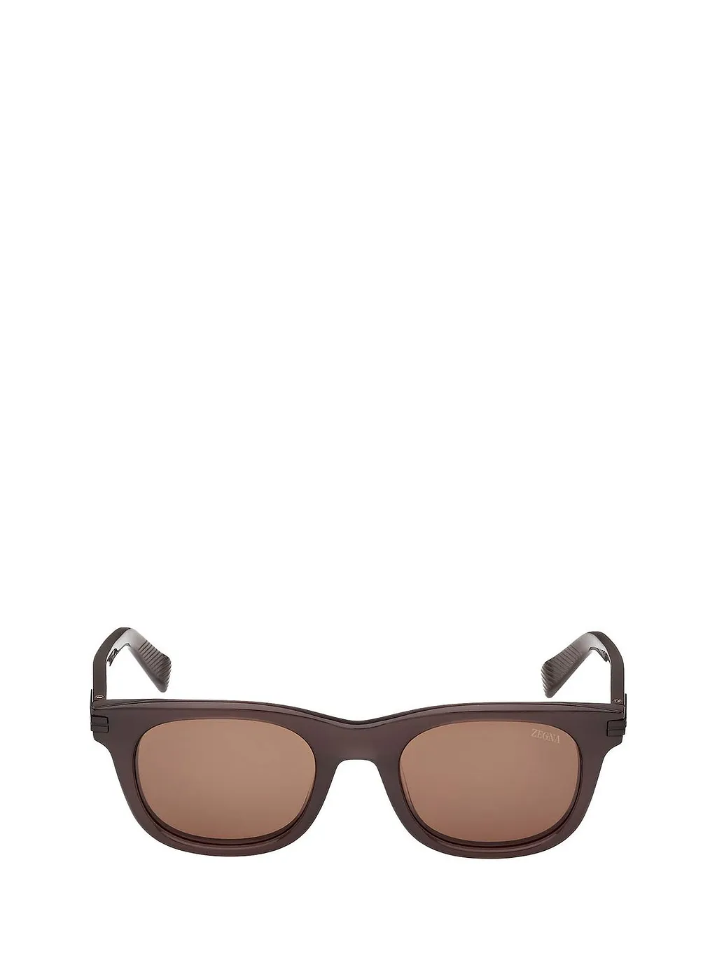 Zegna Rectangular Frame Sunglasses