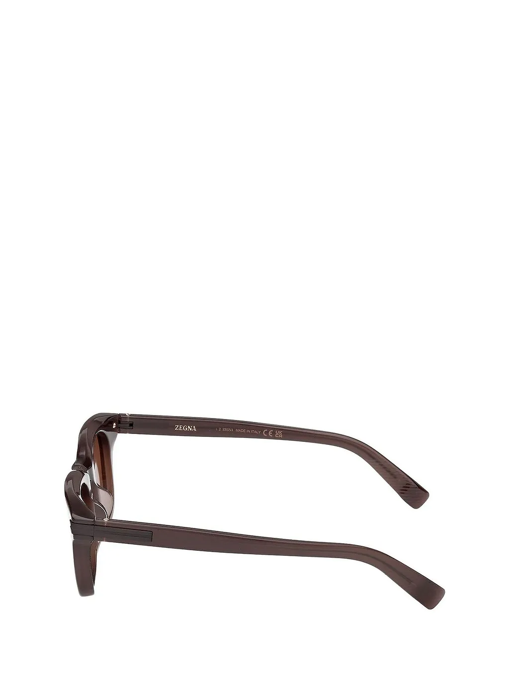 Zegna Rectangular Frame Sunglasses