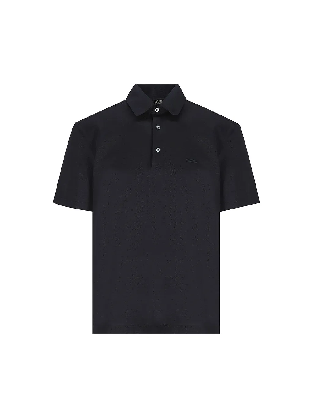 Zegna Short-Sleeved Buttoned Polo Shirt