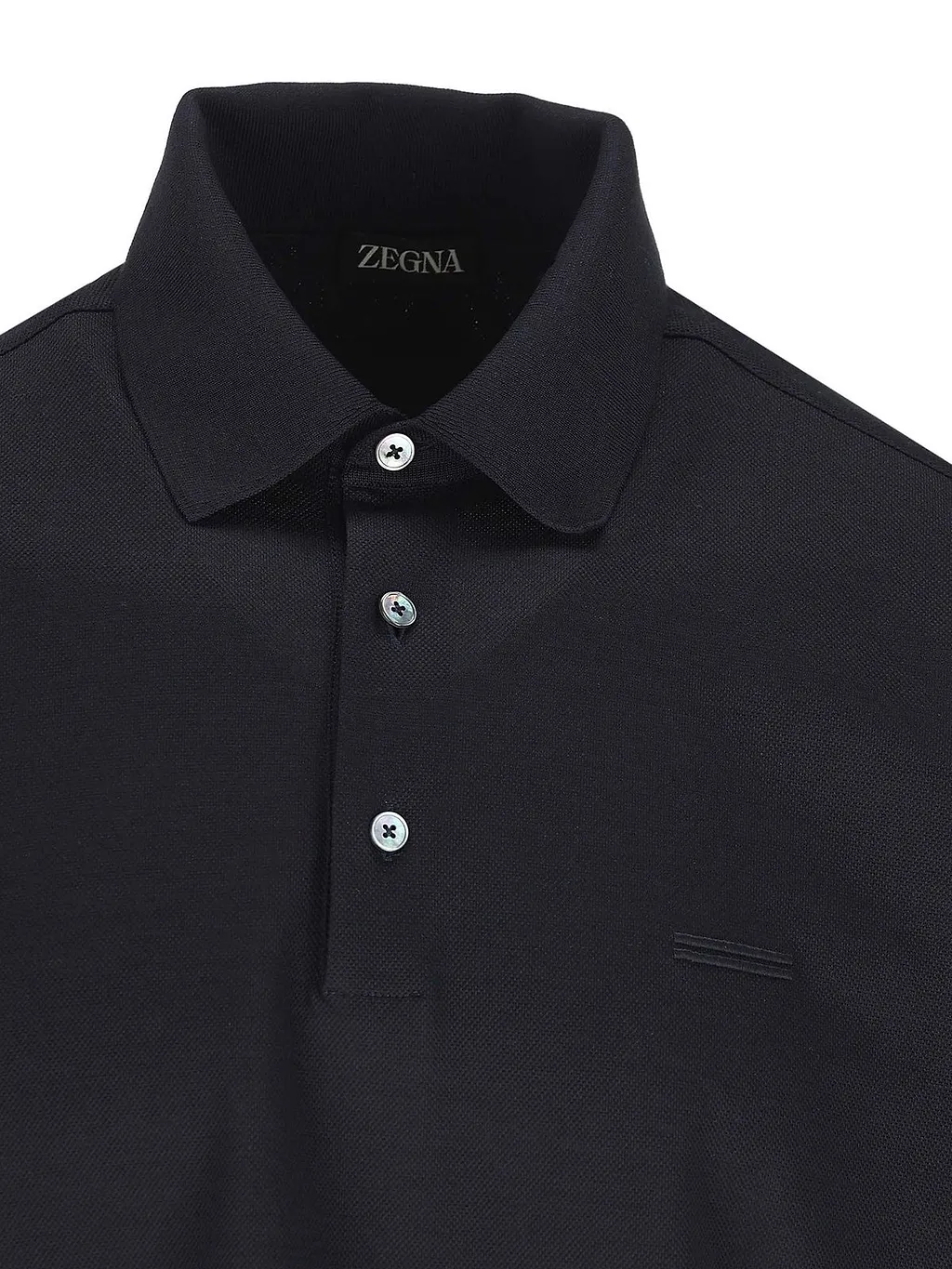 Zegna Short-Sleeved Buttoned Polo Shirt
