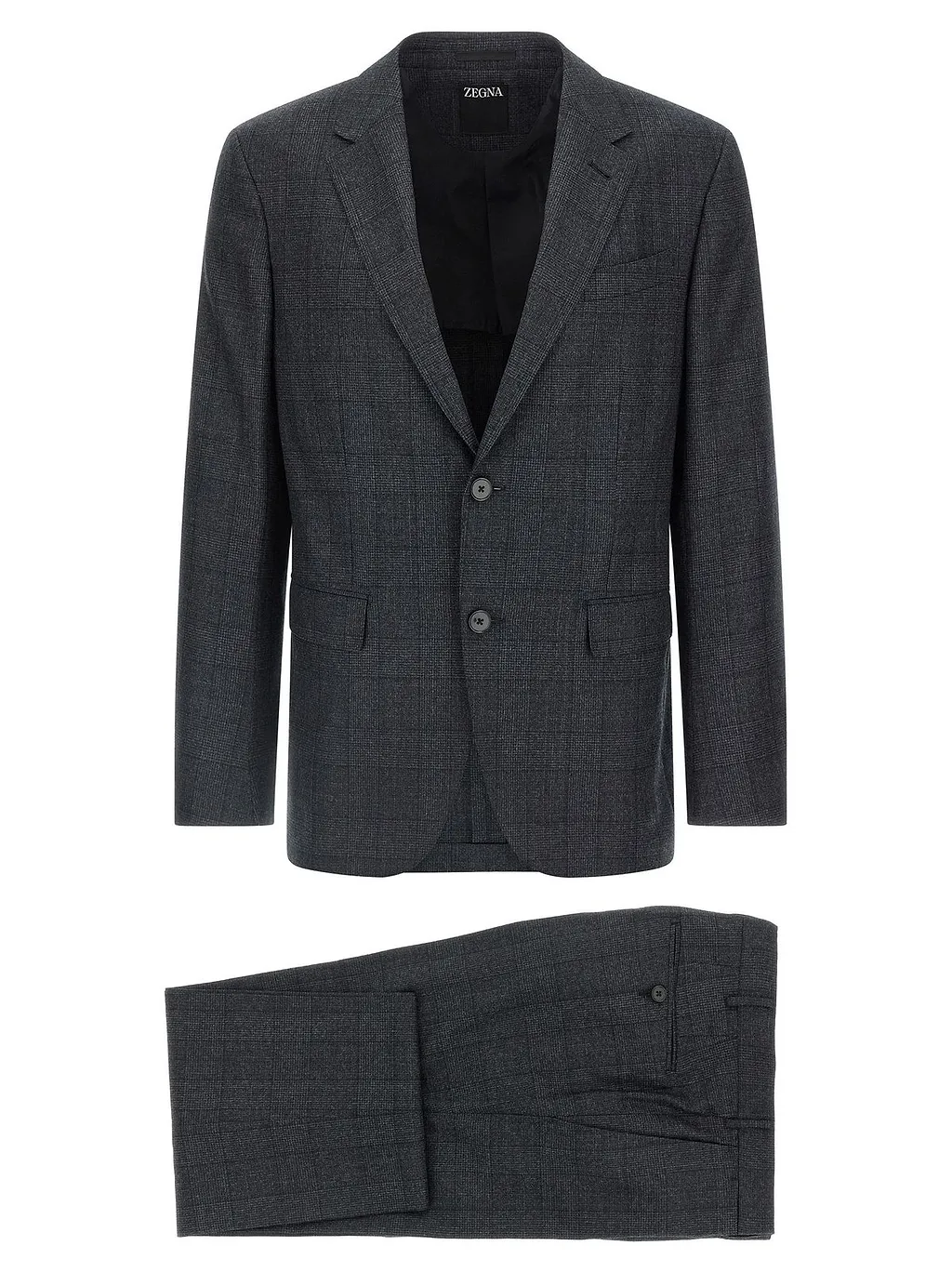 Zegna Single-Breasted Checked Suit Set