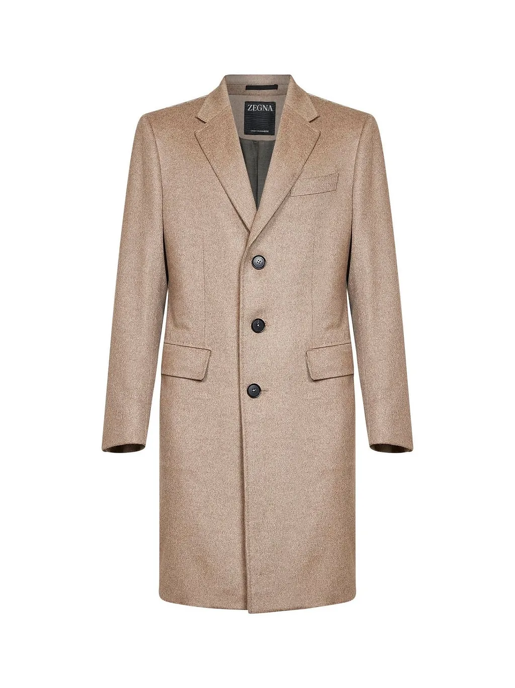 Zegna Single-Breasted Cashmere Coat