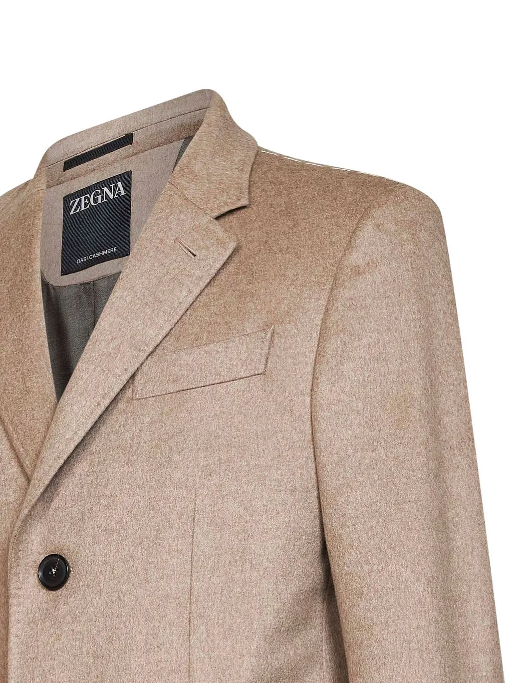 Zegna Single-Breasted Cashmere Coat