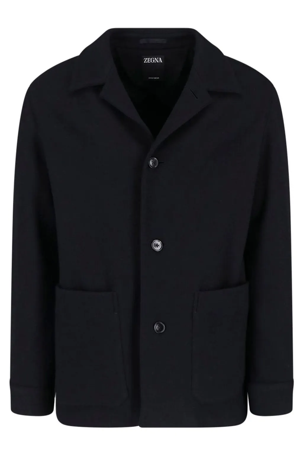 Zegna Single-Breasted Patch-Pocket Blazer
