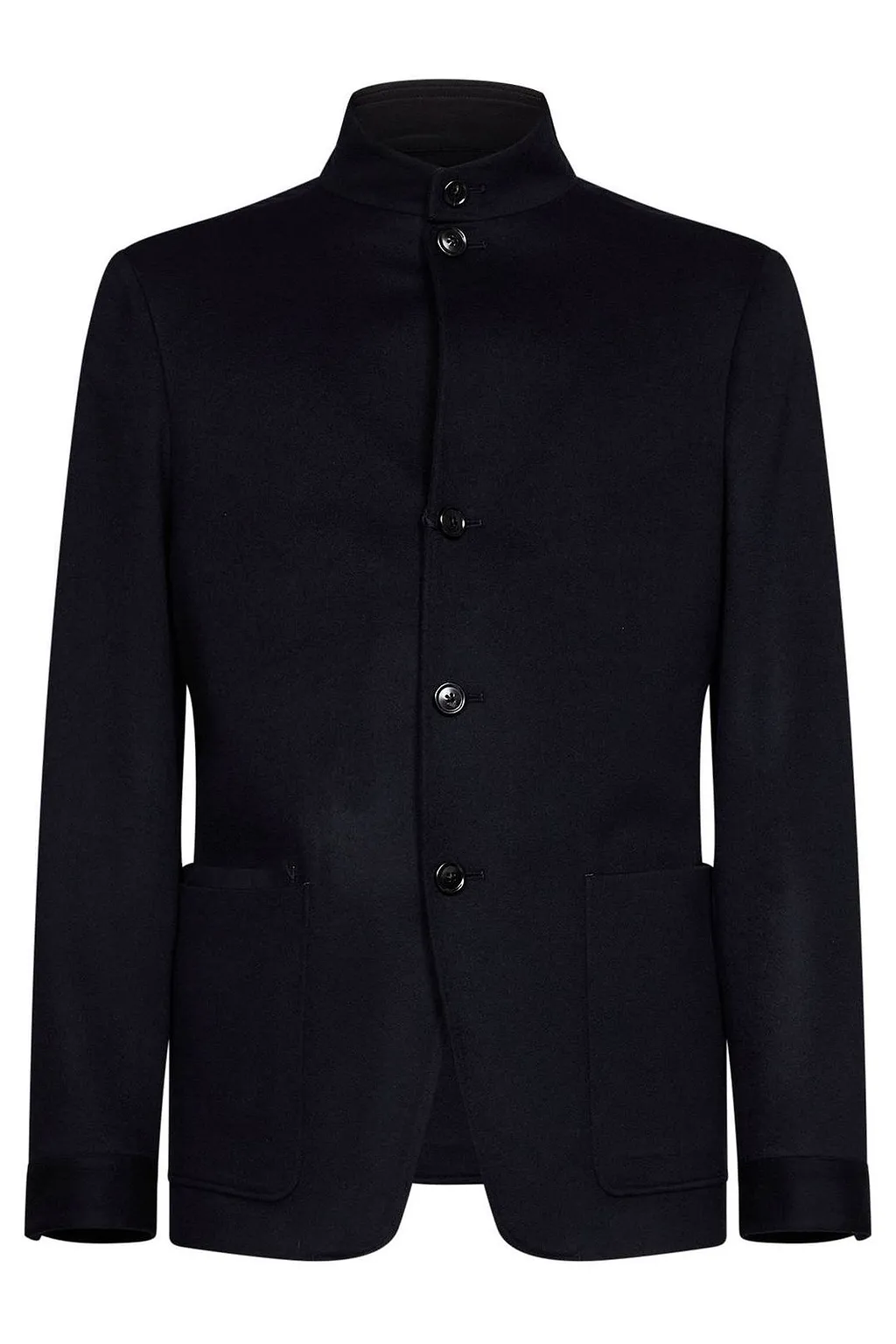 Zegna Stand Collar Patch Pocket Jacket