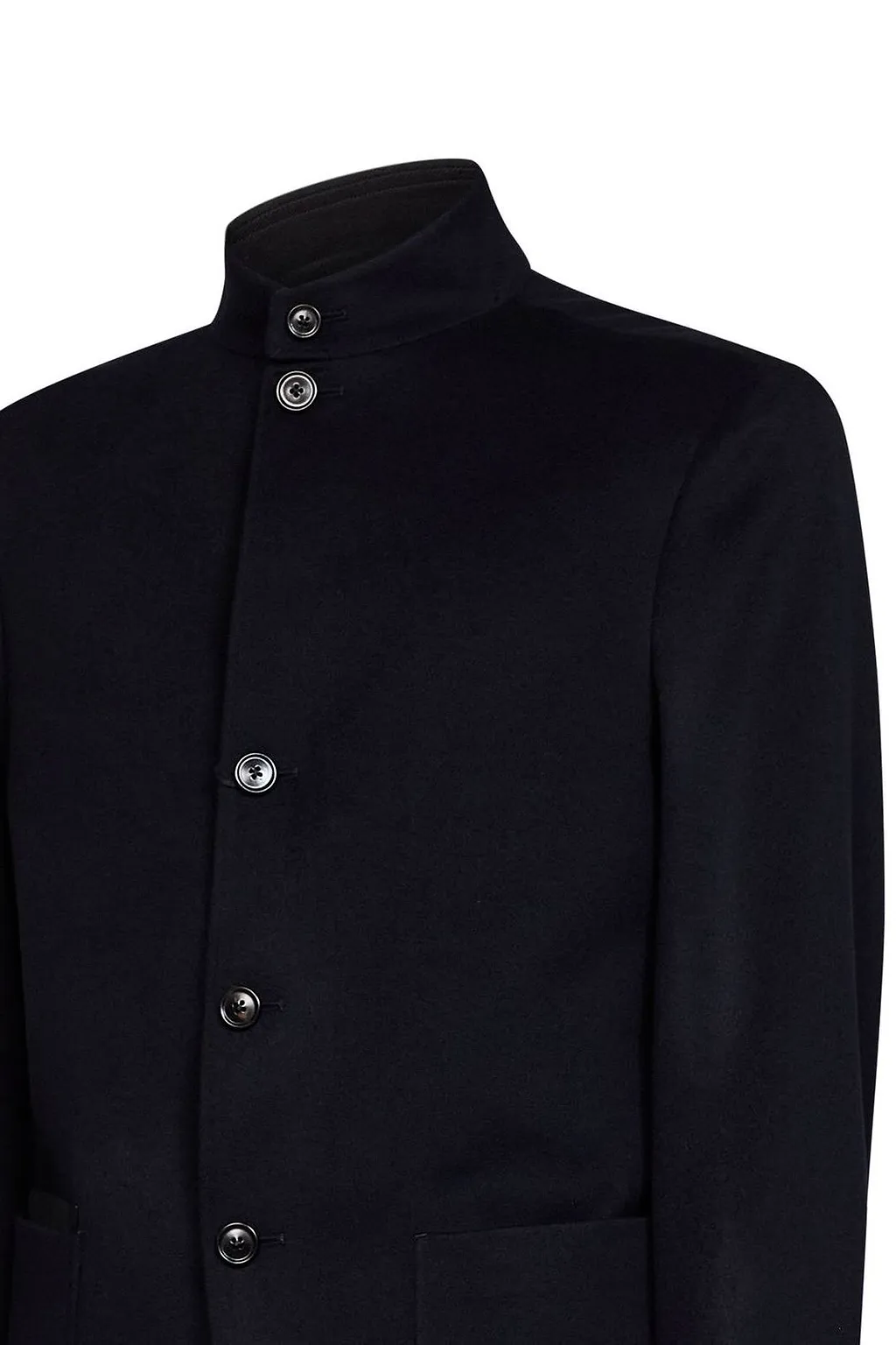 Zegna Stand Collar Patch Pocket Jacket