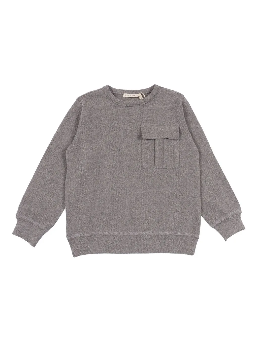 Zhoe & Tobiah Chest-Pocket Crewneck Sweatshirt