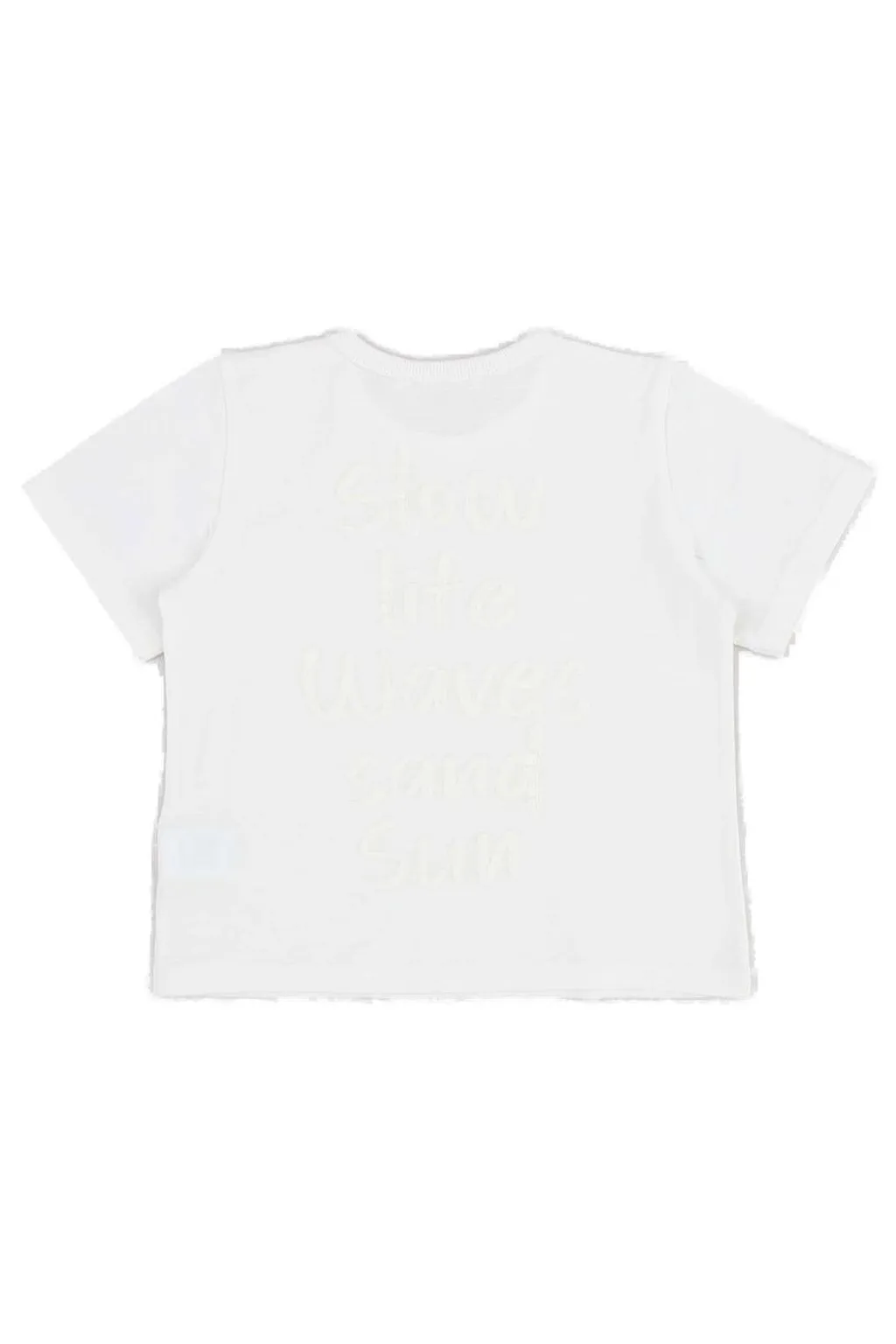 Zhoe & Tobiah Slogan Printed Crewneck T-Shirt