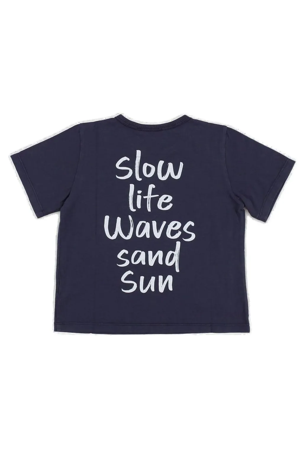 Zhoe & Tobiah Slogan Printed Crewneck T-Shirt