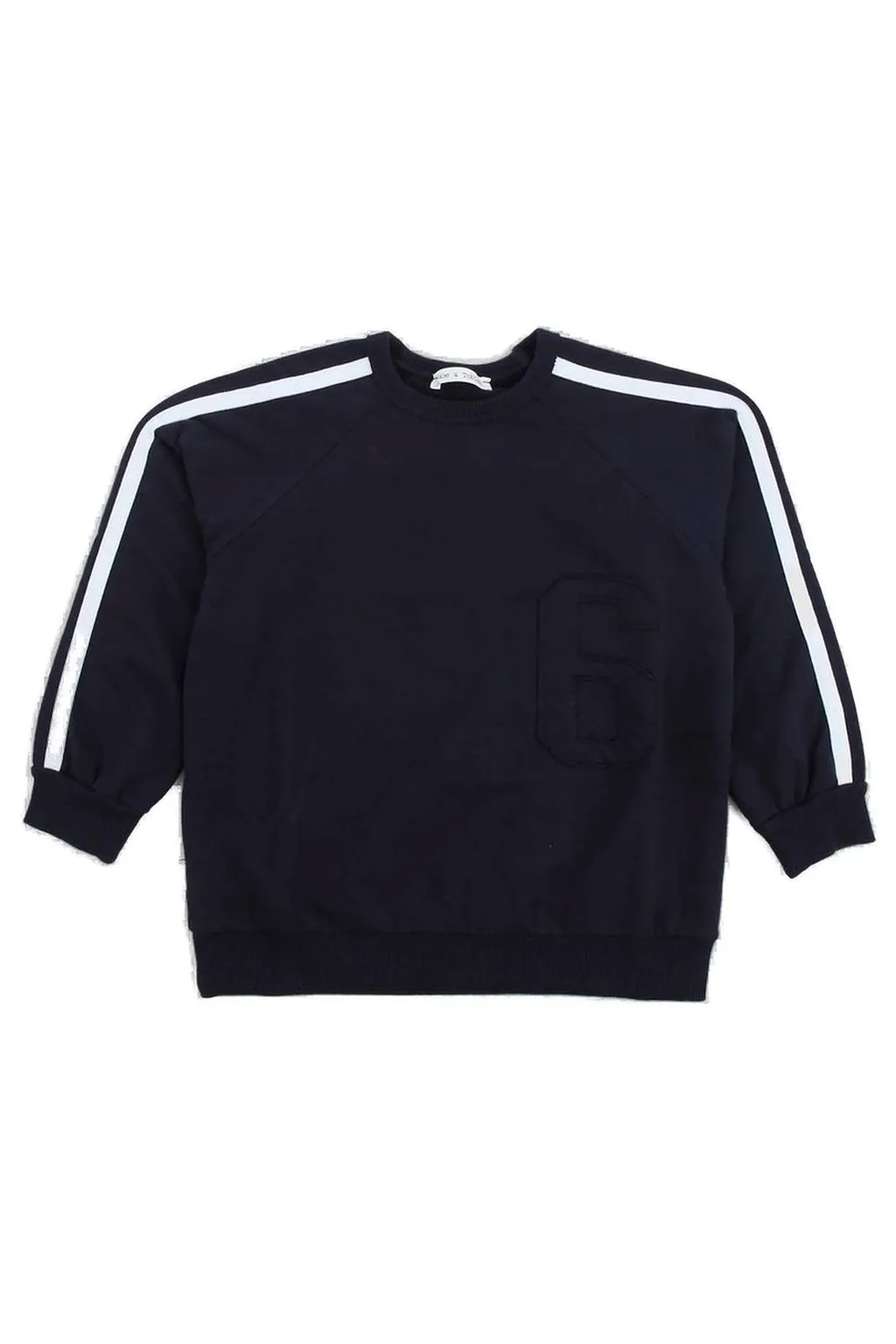 Zhoe & Tobiah Stripe Detailed Crewneck Sweatshirt