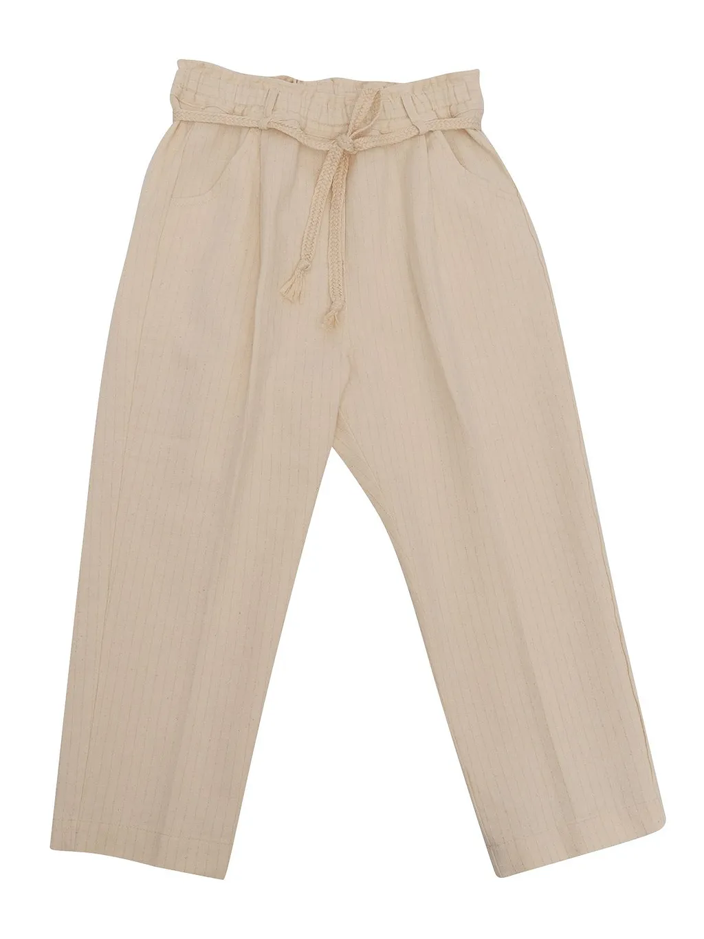 Zhoe & Tobiah Straight-Leg Striped Drawstring Pants