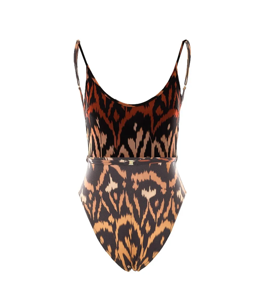 Zimmermann Aster Belted One-Piece Swimsuit