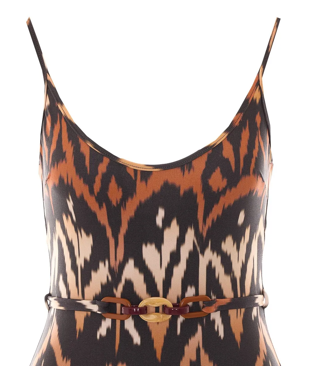 Zimmermann Aster Belted One-Piece Swimsuit