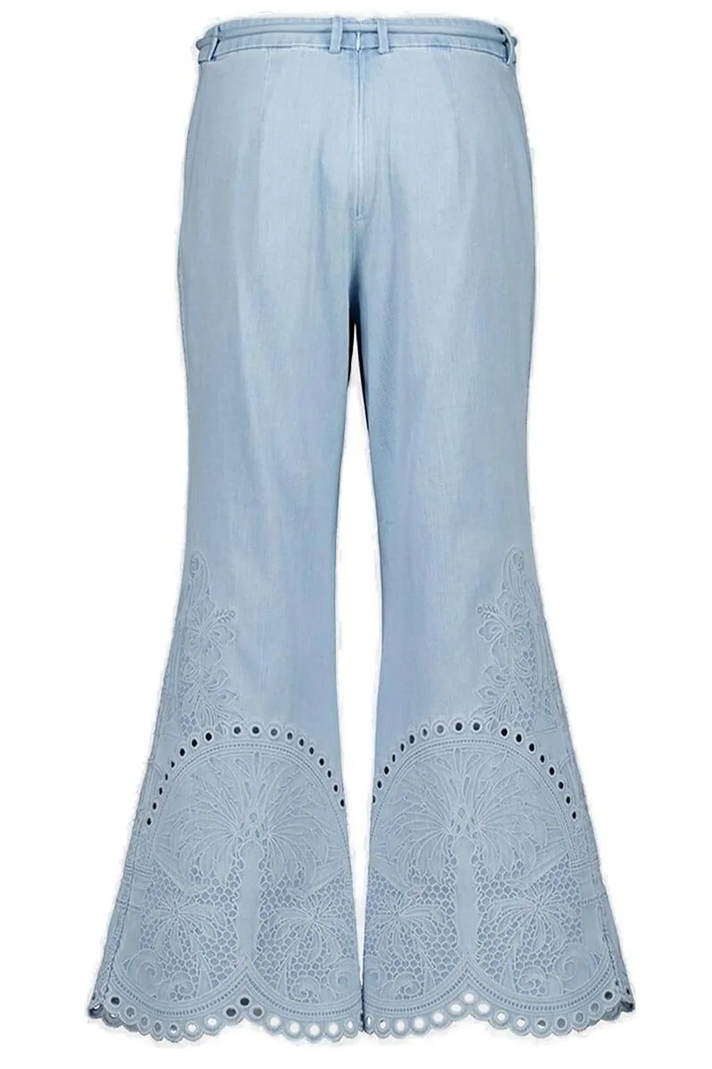 Zimmermann Ice Storm Daylight Cropped Flared Trousers