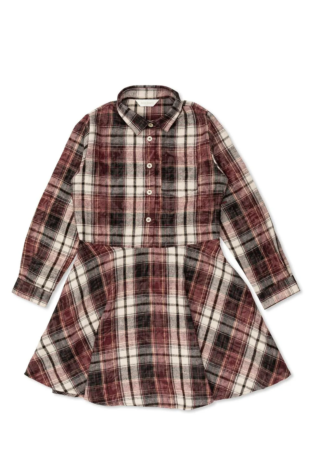 Palm Angels Kids Checked Shirt Dress