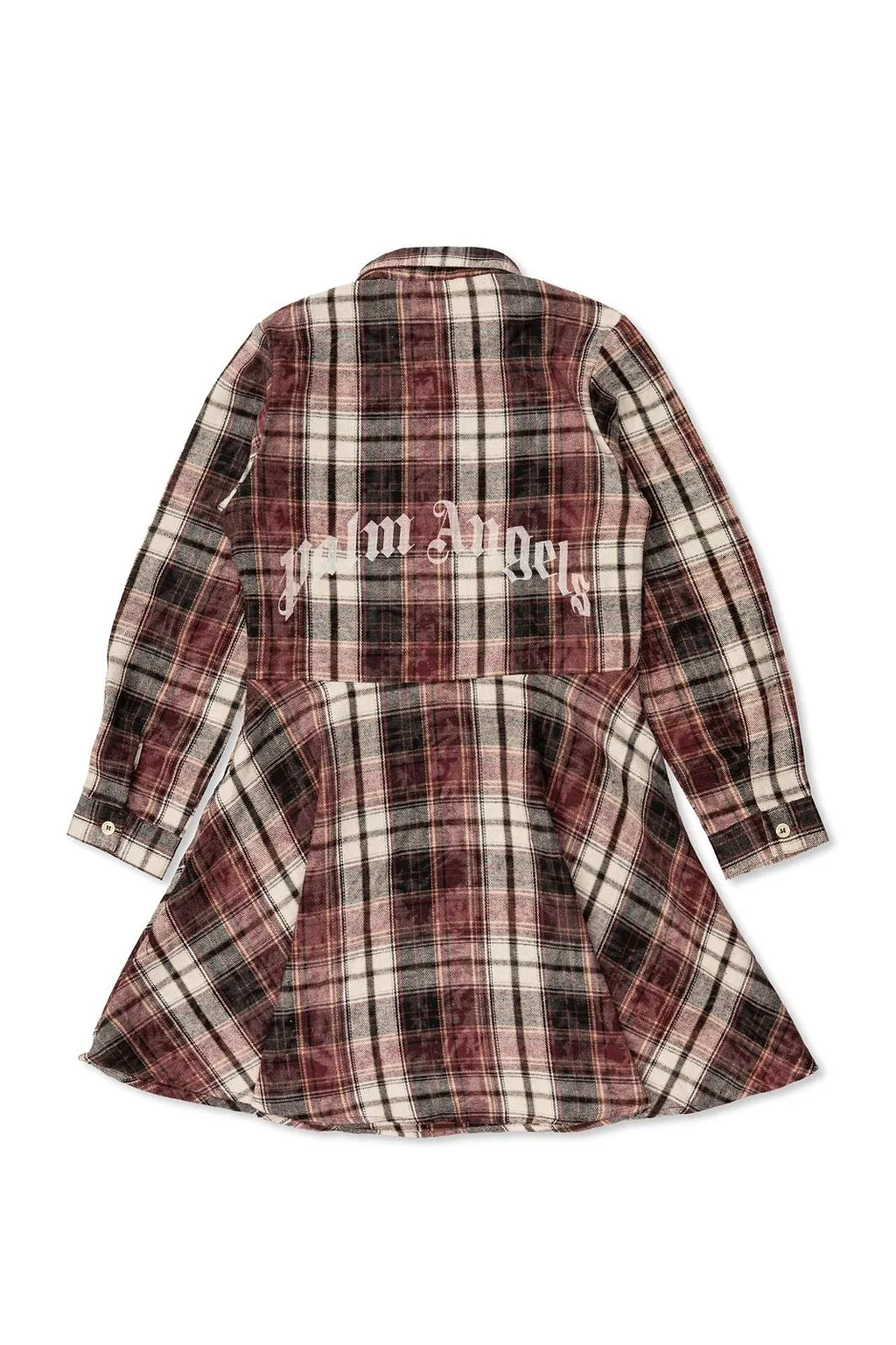 Palm Angels Kids Checked Shirt Dress