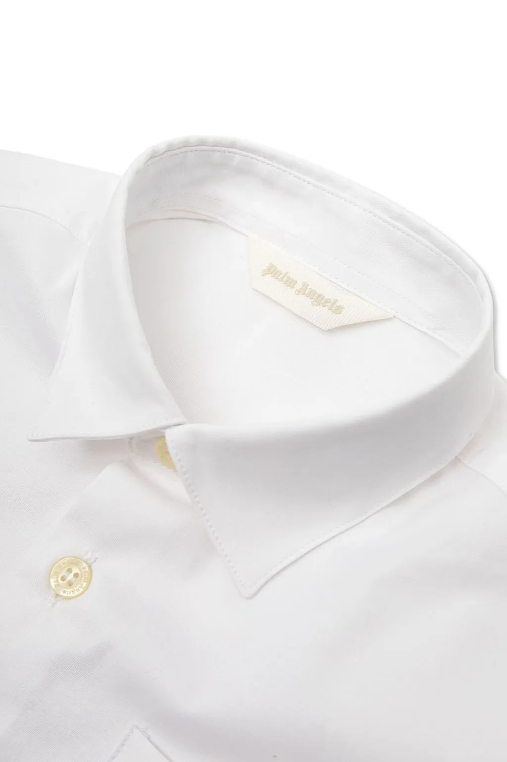 Palm Angels Kids Logo Patch Button-Up Shirt
