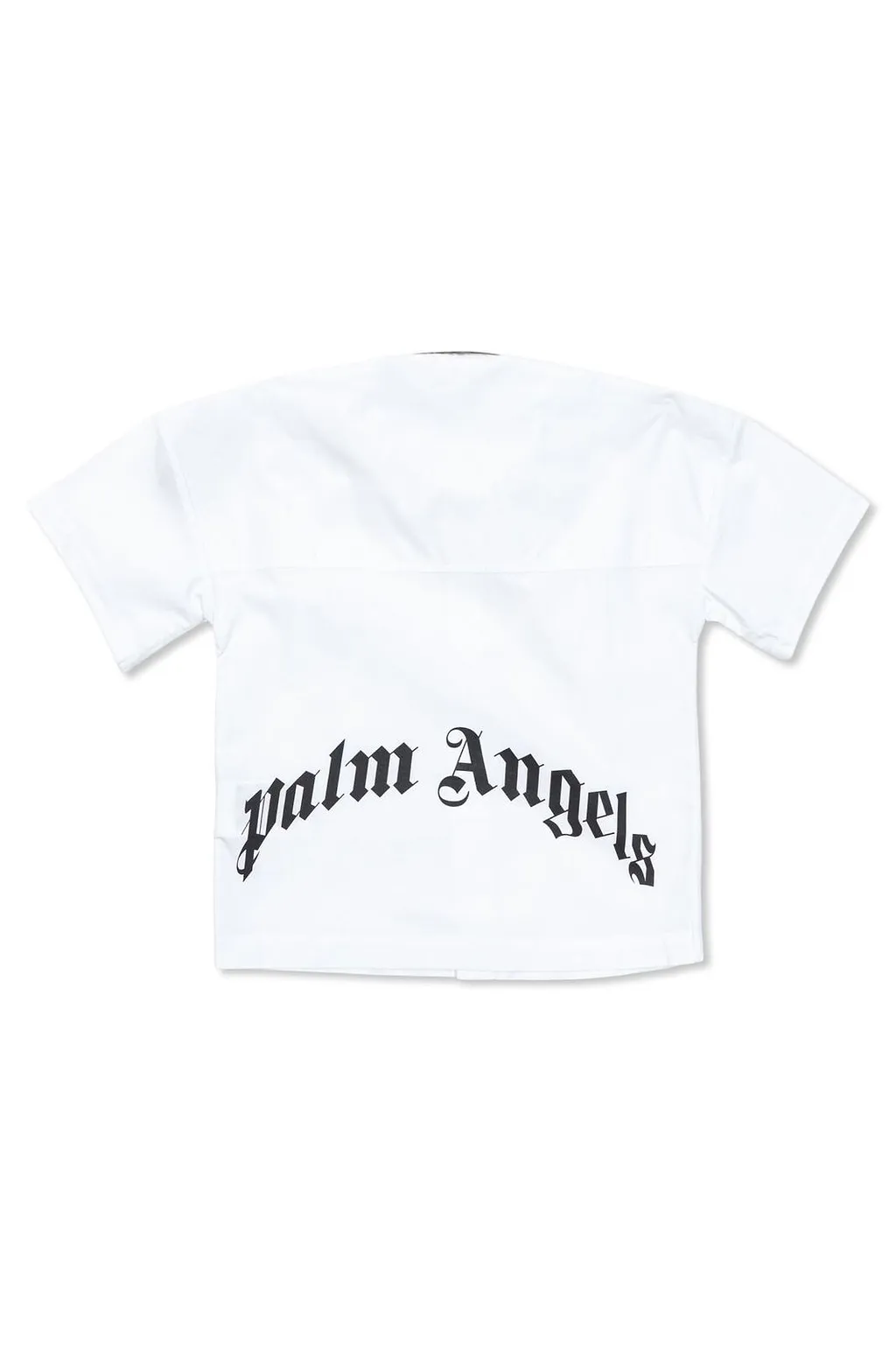 Palm Angels Kids Logo-Patch Buttoned Shirt