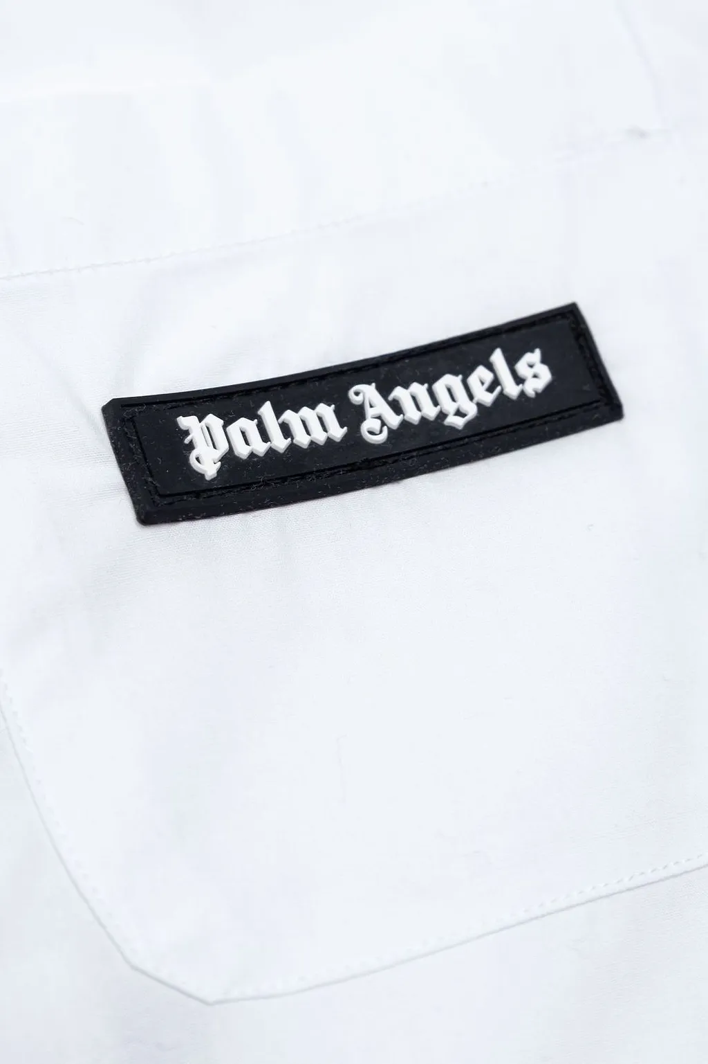 Palm Angels Kids Logo-Patch Buttoned Shirt