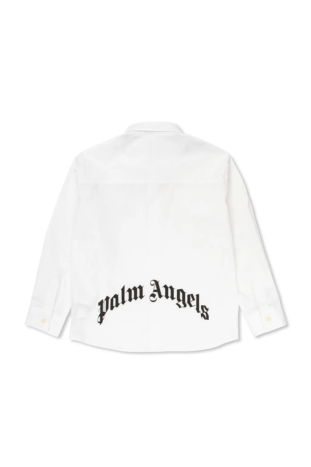 Palm Angels Kids Logo Patch Button-Up Shirt
