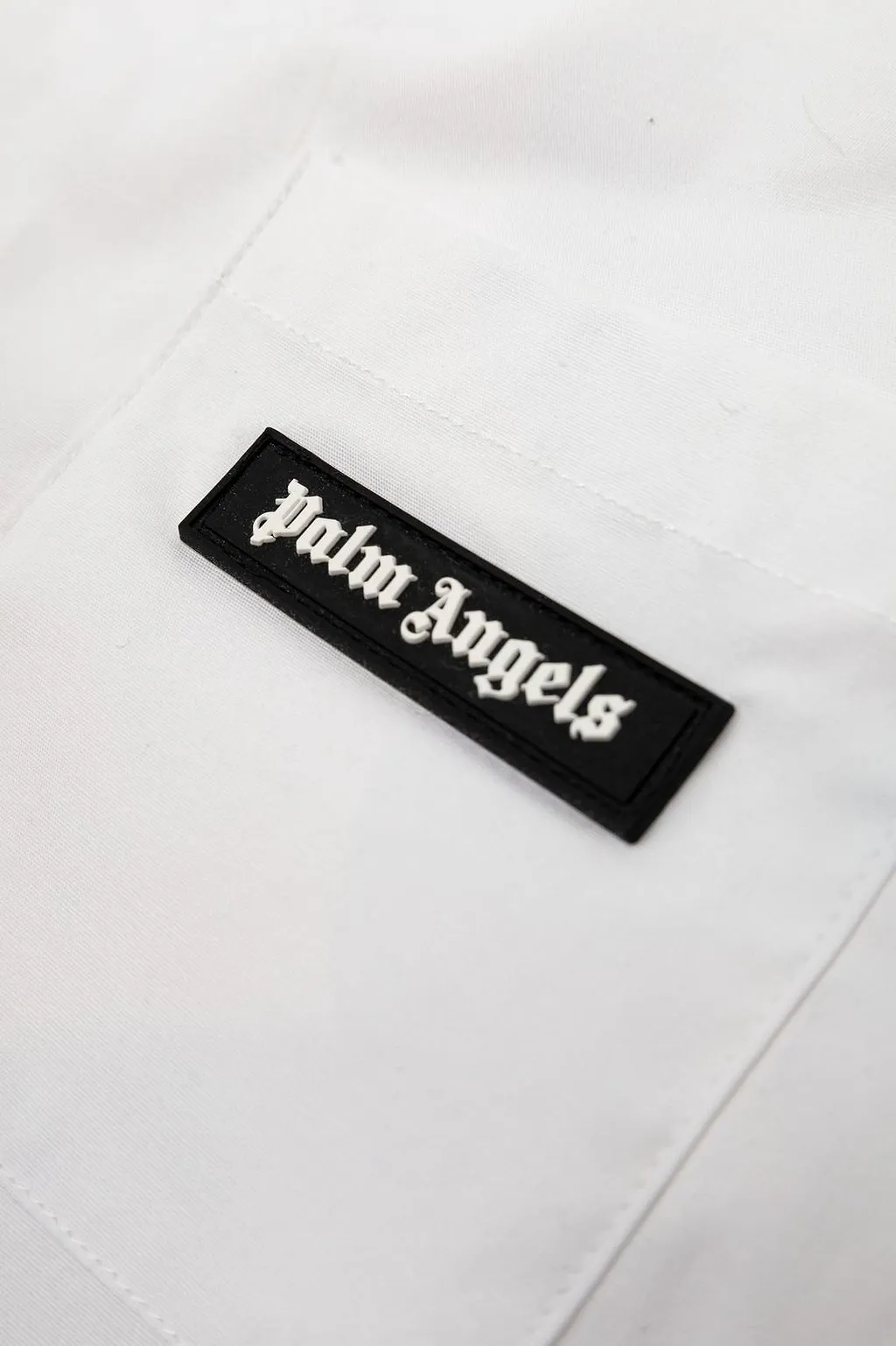 Palm Angels Kids Logo Patch Button-Up Shirt