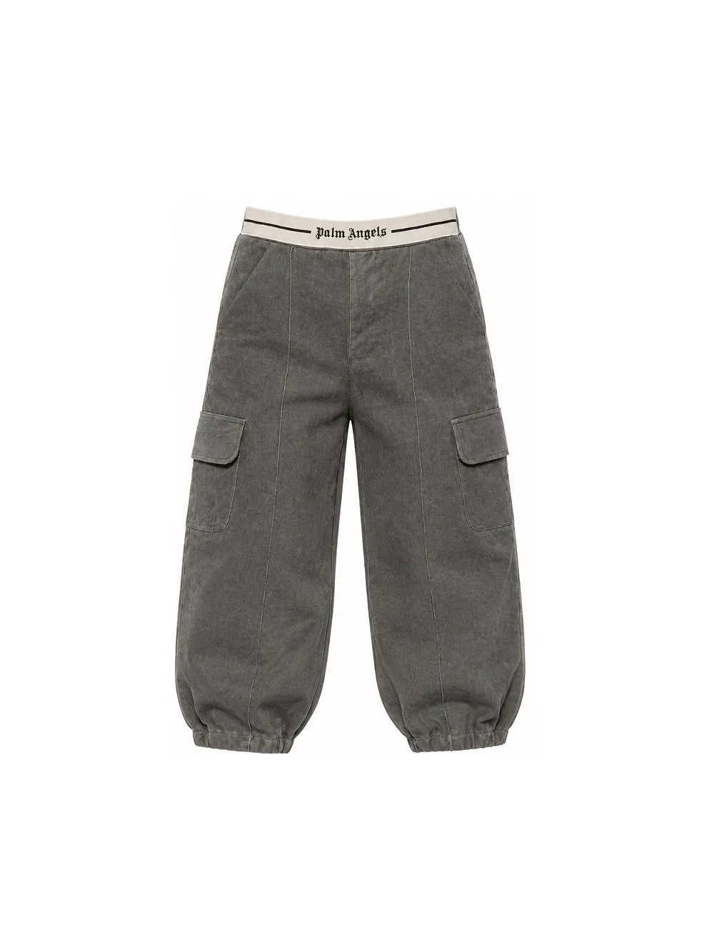 Palm Angels Kids Logo Waistband Cargo Pants