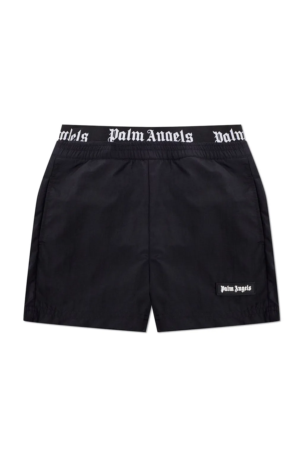 Palm Angels Kids Logo Waistband Swim Shorts